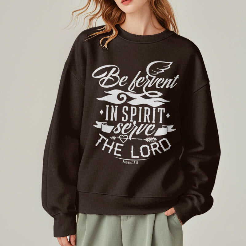 Christianartworkshop Style moderne Soyez fervent dans l'esprit Sweat-shirt en polyester doublé polaire - image 17