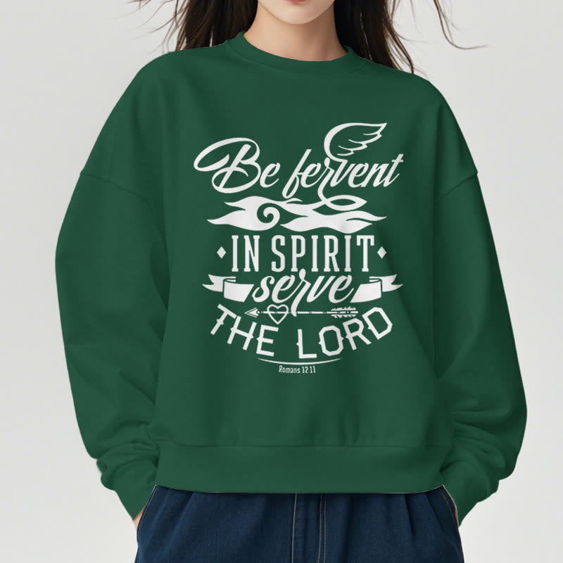 Christianartworkshop Style moderne Soyez fervent dans l'esprit Sweat-shirt en polyester doublé polaire - image 22