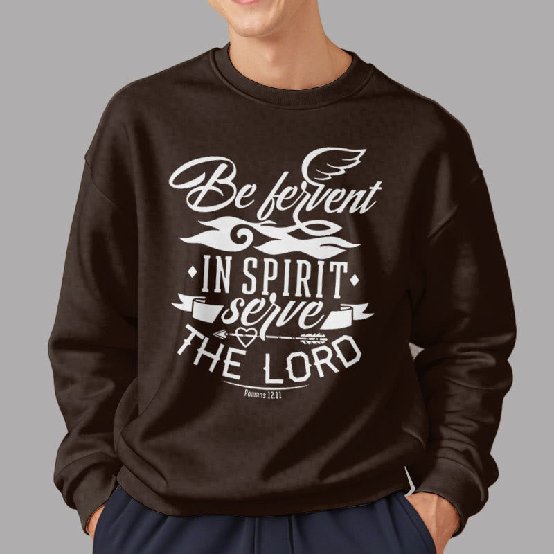 Christianartworkshop Style moderne Soyez fervent dans l'esprit Sweat-shirt en polyester doublé polaire - image 18