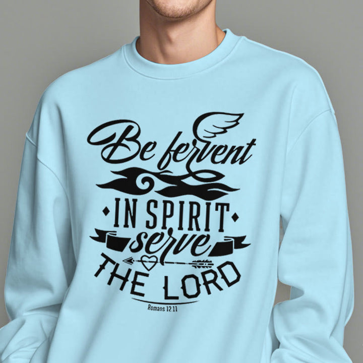 Christianartworkshop Style moderne Soyez fervent dans l'esprit Sweat-shirt en polyester doublé polaire - image 28