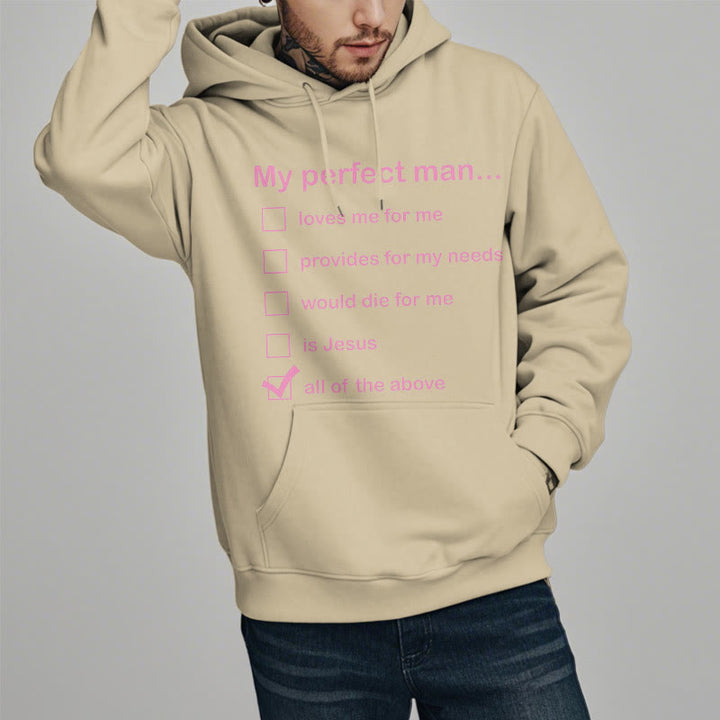 Sweat à capuche en polyester doublé polaire « Mon homme parfait est Jésus » style moderne de Christianartworkshop - image 12