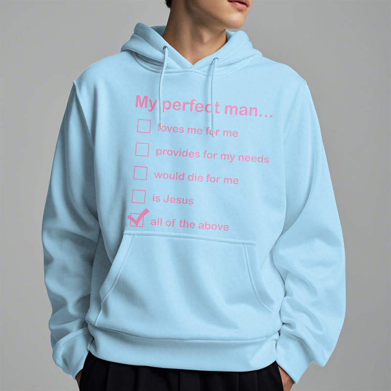 Sweat à capuche en polyester doublé polaire « Mon homme parfait est Jésus » style moderne de Christianartworkshop - image 27
