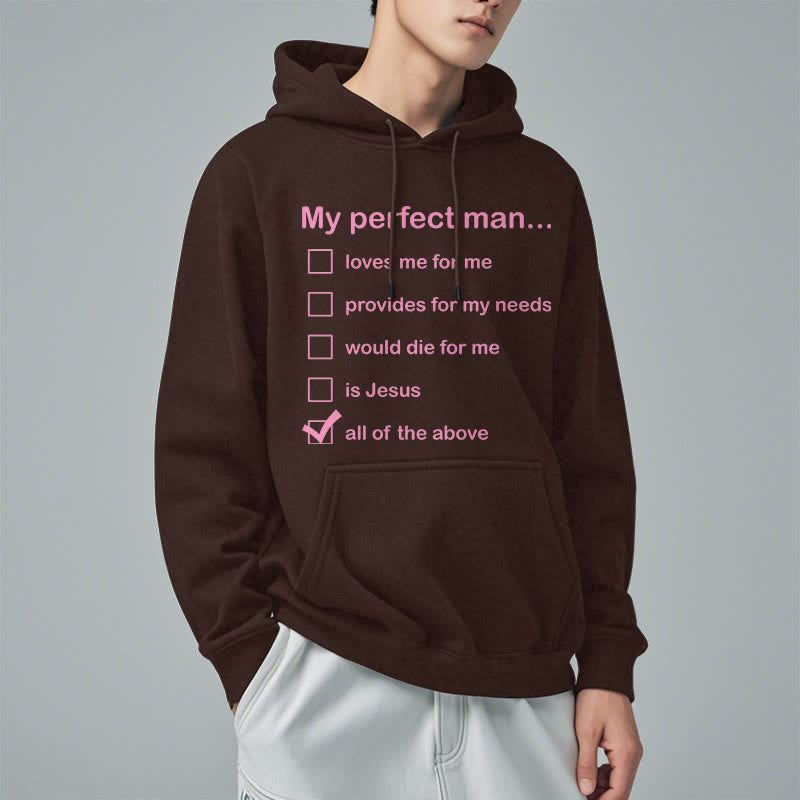 Sweat à capuche en polyester doublé polaire « Mon homme parfait est Jésus » style moderne de Christianartworkshop - image 17