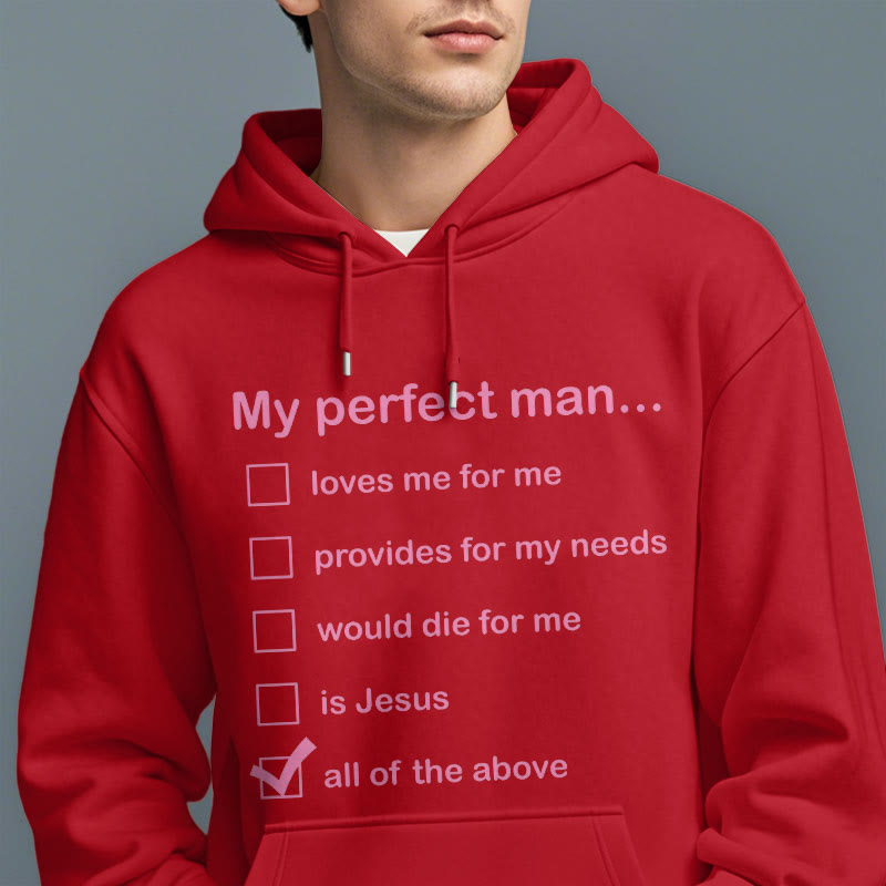 Sweat à capuche en polyester doublé polaire « Mon homme parfait est Jésus » style moderne de Christianartworkshop - image 37