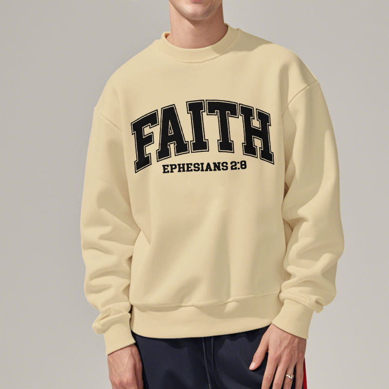 Sweat-shirt en polyester doublé polaire Christianartworkshop, style moderne, Foi, Éphésiens 2:8 - image 17