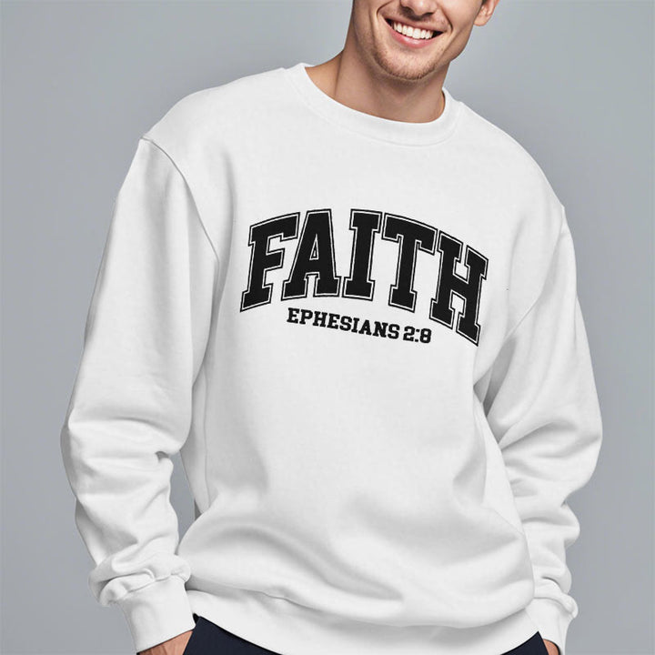 Sweat-shirt en polyester doublé polaire Christianartworkshop, style moderne, Foi, Éphésiens 2:8 - image 12