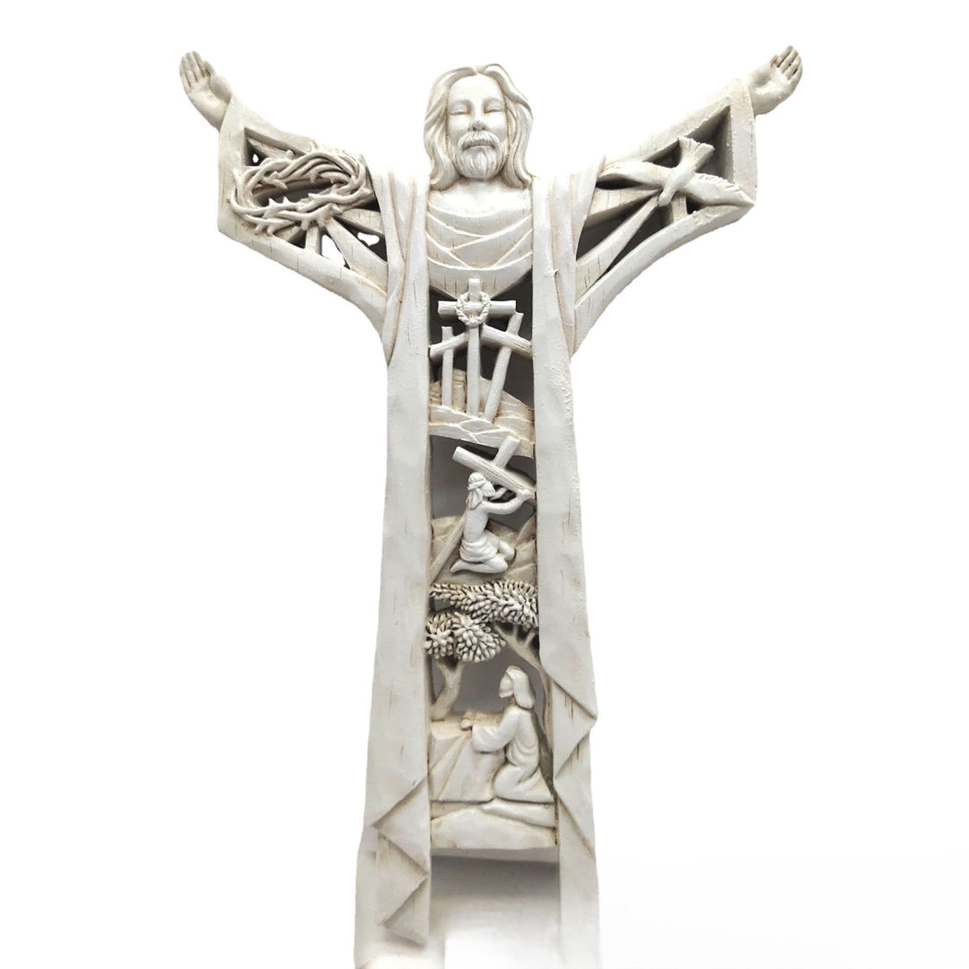 Christianartworkshop Ornement de bureau en forme de statuette de Jésus aux bras ouverts, de style classique. - Jésus - image 0
