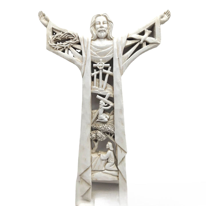 Christianartworkshop Ornement de bureau en forme de statuette de Jésus aux bras ouverts, de style classique. - Jésus - image 0