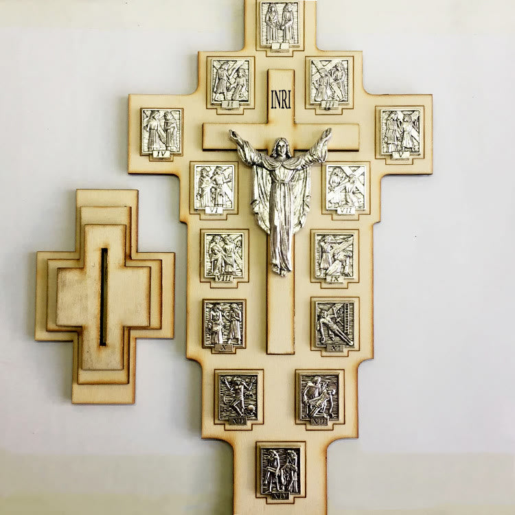 Christianartworkshop Croix crucifix de style classique, ornement décoratif de bureau représentant Jésus - image 1