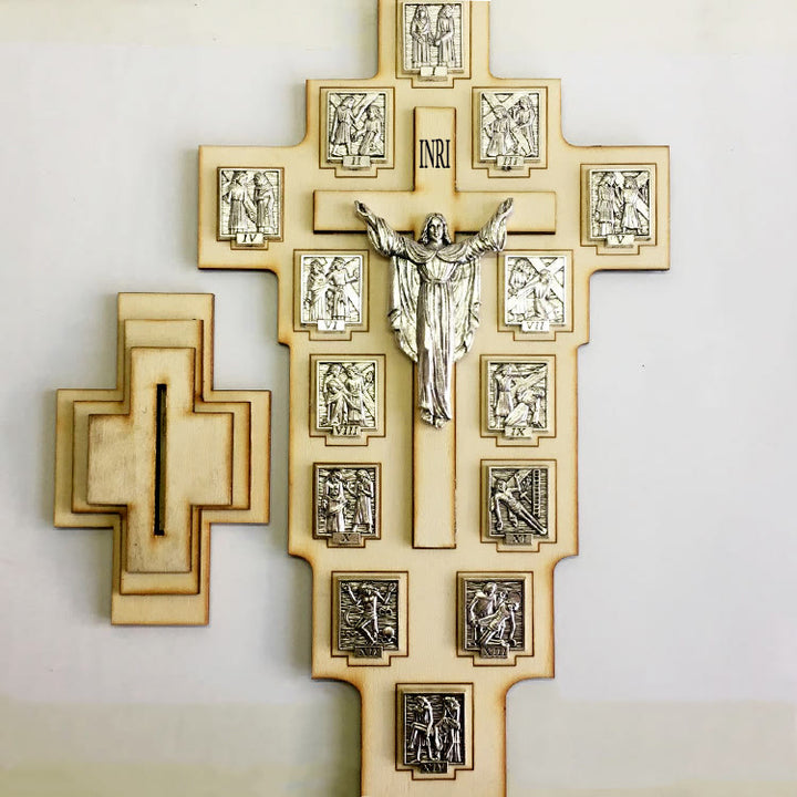 Christianartworkshop Croix crucifix de style classique, ornement décoratif de bureau représentant Jésus - image 1