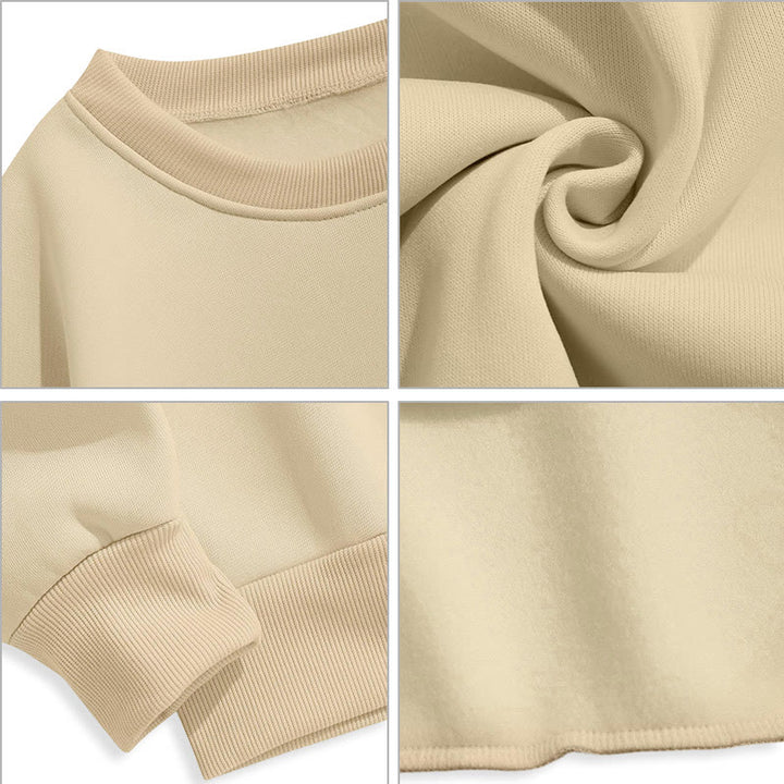 Sweat-shirt en polyester doublé polaire, style classique, unité divine dorée, emblème sacré, Christianartworkshop - image 19