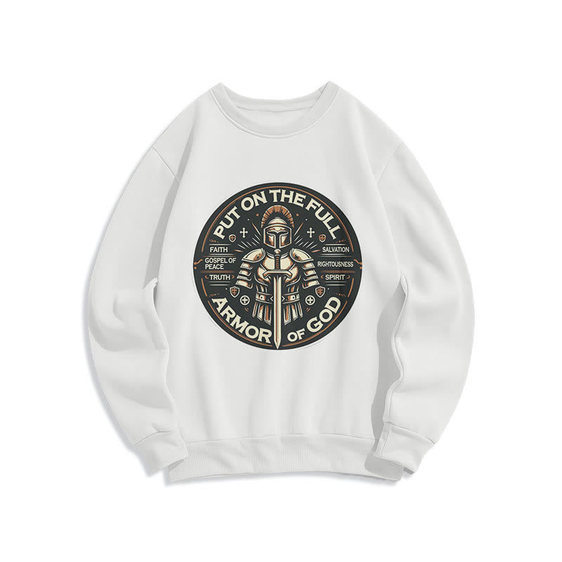 Sweat-shirt en polyester doublé polaire style moderne Christianartworkshop - Blanc - 2XL - image 10