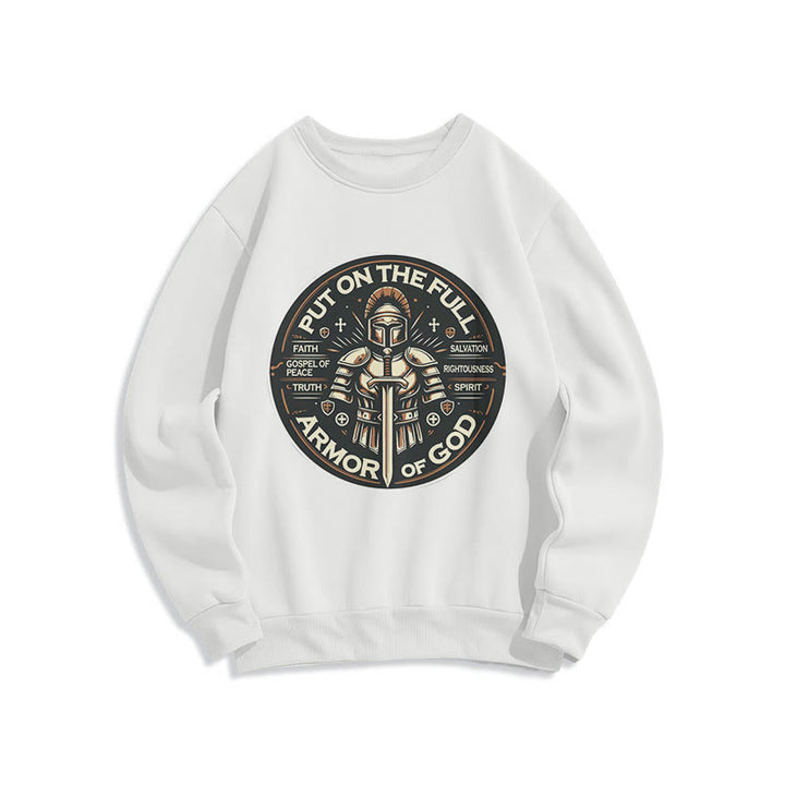 Sweat-shirt en polyester doublé polaire style moderne Christianartworkshop - Blanc - 2XL - image 10