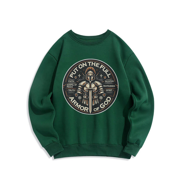 Sweat-shirt en polyester doublé polaire style moderne Christianartworkshop - Vert - 2XL - image 20