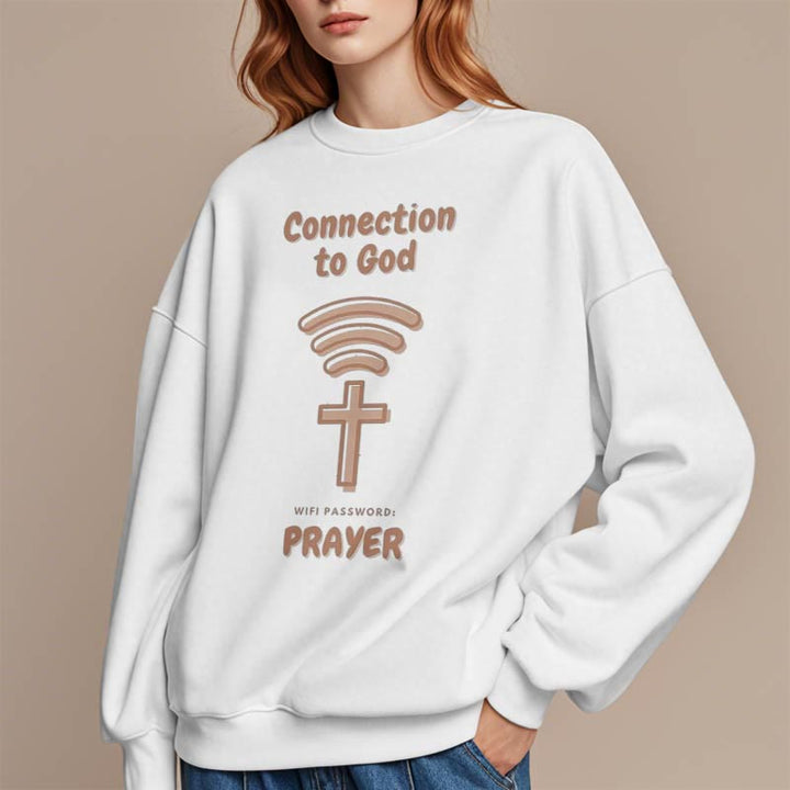 Sweat-shirt en polyester doublé polaire style moderne Christianartworkshop pour la prière et le lien avec Dieu - image 12