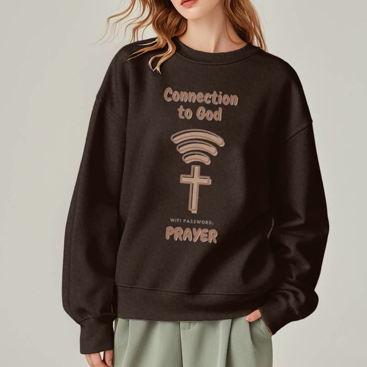 Sweat-shirt en polyester doublé polaire style moderne Christianartworkshop pour la prière et le lien avec Dieu - image 23