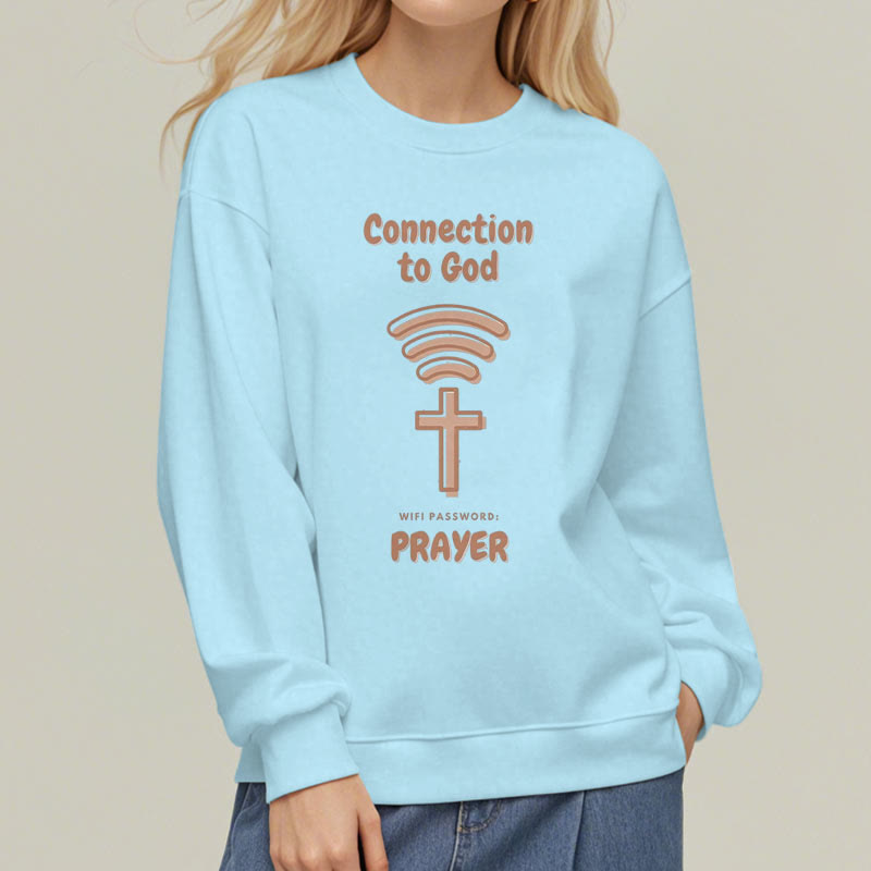 Sweat-shirt en polyester doublé polaire style moderne Christianartworkshop pour la prière et le lien avec Dieu - image 27