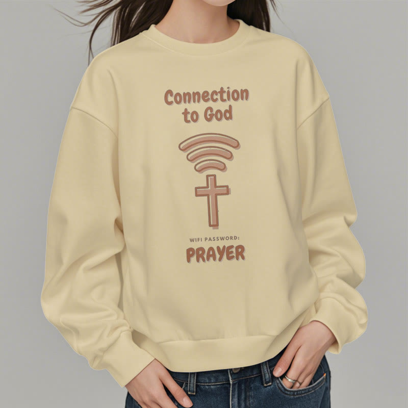 Sweat-shirt en polyester doublé polaire style moderne Christianartworkshop pour la prière et le lien avec Dieu - image 17