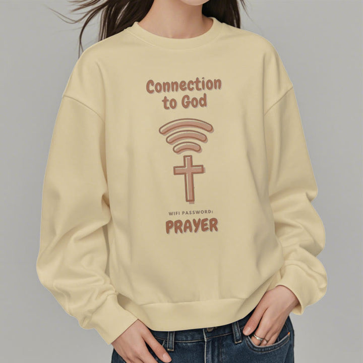 Sweat-shirt en polyester doublé polaire style moderne Christianartworkshop pour la prière et le lien avec Dieu - image 17