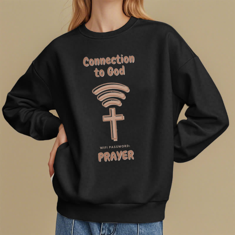 Sweat-shirt en polyester doublé polaire style moderne Christianartworkshop pour la prière et le lien avec Dieu - image 8