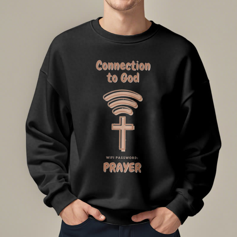 Sweat-shirt en polyester doublé polaire style moderne Christianartworkshop pour la prière et le lien avec Dieu - image 7