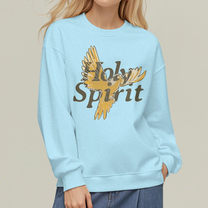 Sweat-shirt en polyester doublé polaire style classique Christianartworkshop avec colombe volante du Saint-Esprit - image 28