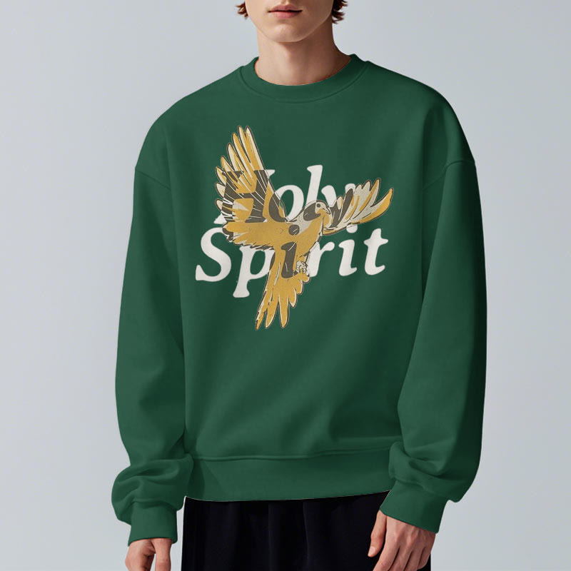 Sweat-shirt en polyester doublé polaire style classique Christianartworkshop avec colombe volante du Saint-Esprit - image 23