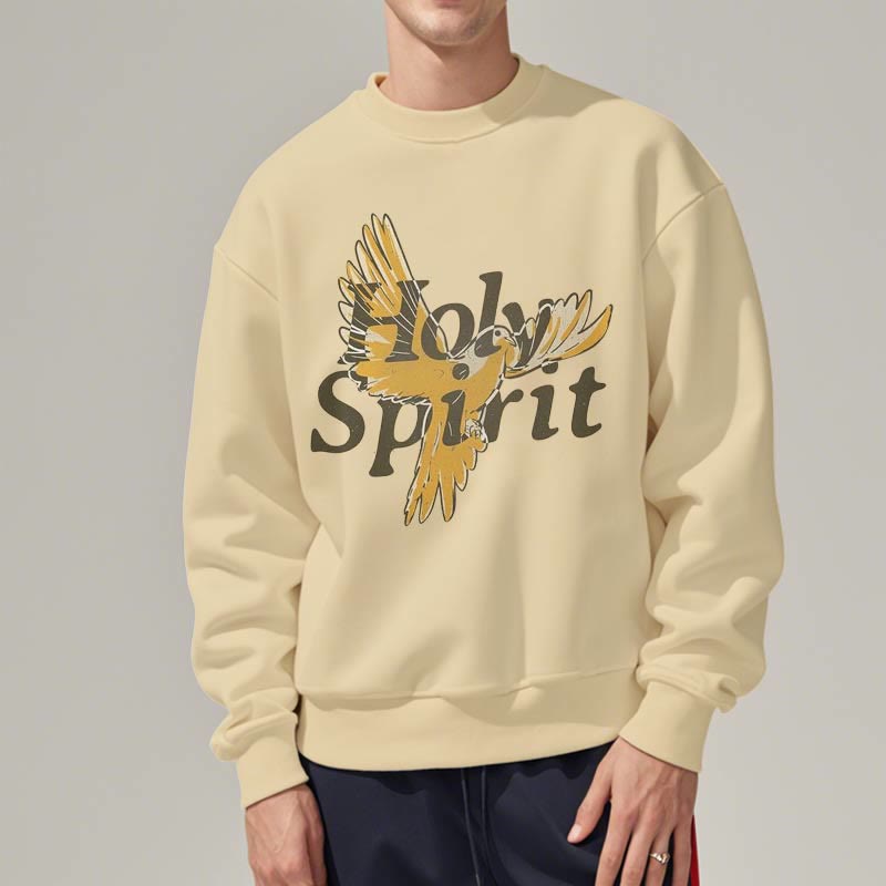 Sweat-shirt en polyester doublé polaire style classique Christianartworkshop avec colombe volante du Saint-Esprit - image 13