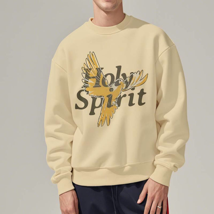 Sweat-shirt en polyester doublé polaire style classique Christianartworkshop avec colombe volante du Saint-Esprit - image 13