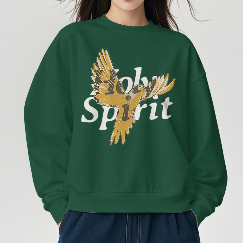 Sweat-shirt en polyester doublé polaire style classique Christianartworkshop avec colombe volante du Saint-Esprit - image 22