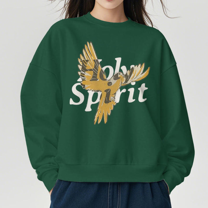 Sweat-shirt en polyester doublé polaire style classique Christianartworkshop avec colombe volante du Saint-Esprit - image 22