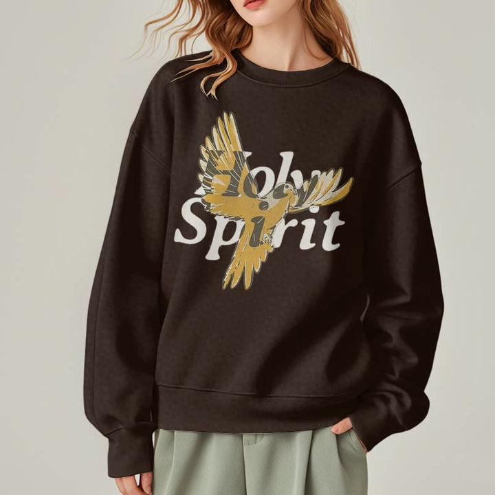 Sweat-shirt en polyester doublé polaire style classique Christianartworkshop avec colombe volante du Saint-Esprit - image 17