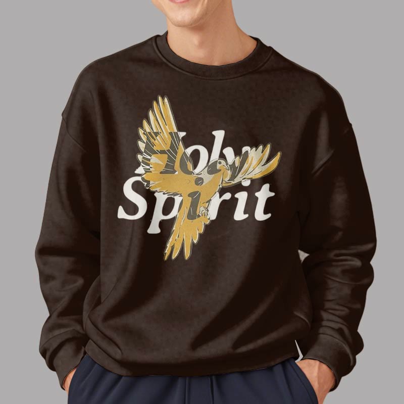 Sweat-shirt en polyester doublé polaire style classique Christianartworkshop avec colombe volante du Saint-Esprit - image 18