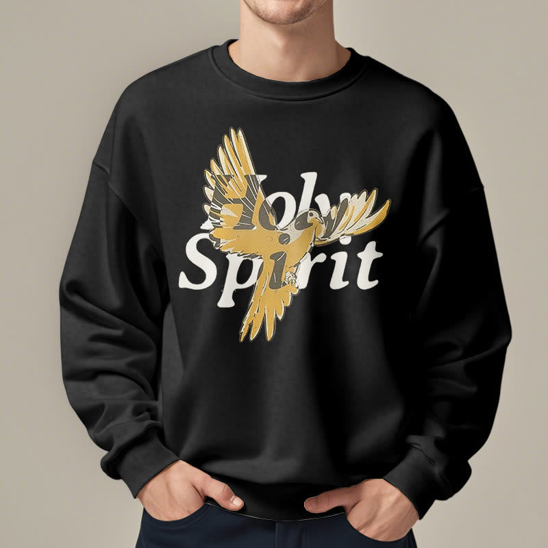 Sweat-shirt en polyester doublé polaire style classique Christianartworkshop avec colombe volante du Saint-Esprit - image 2