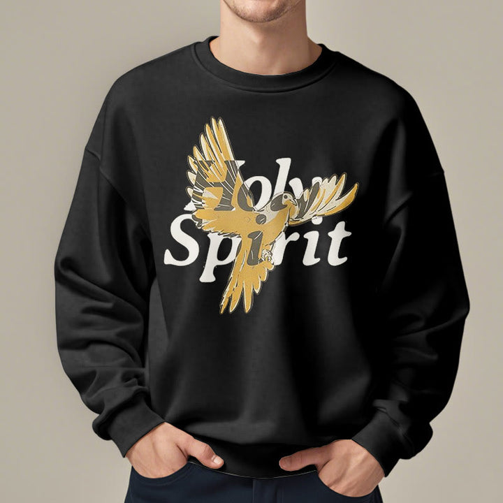Sweat-shirt en polyester doublé polaire style classique Christianartworkshop avec colombe volante du Saint-Esprit - image 2