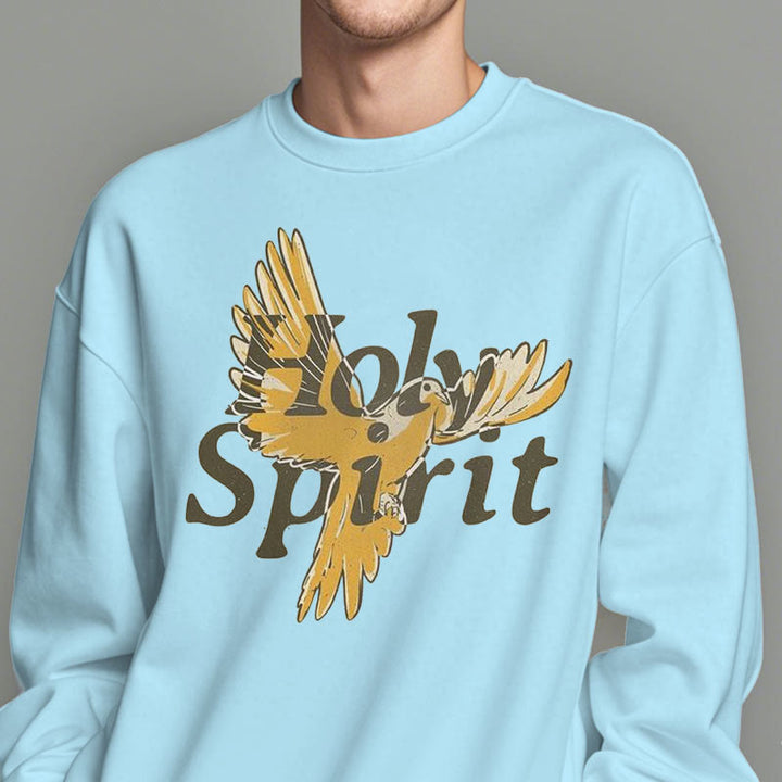 Sweat-shirt en polyester doublé polaire style classique Christianartworkshop avec colombe volante du Saint-Esprit - image 27