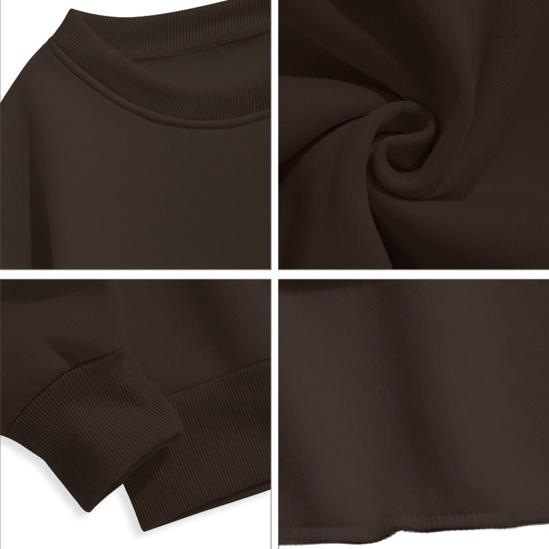 Sweat-shirt en polyester doublé polaire avec citation « Avec Dieu, tout est possible » de Christianartworkshop - image 24