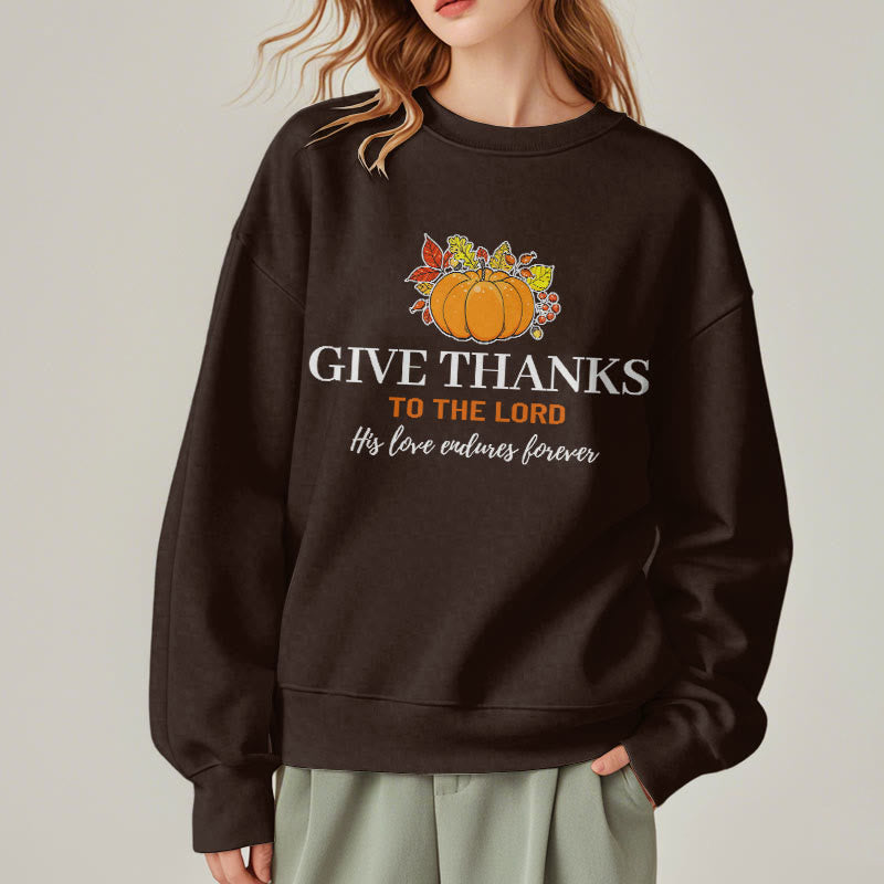 Christianartworkshop Sweat-shirt en polyester doublé polaire style moderne « Citrouille » pour rendre grâce au Seigneur - image 18