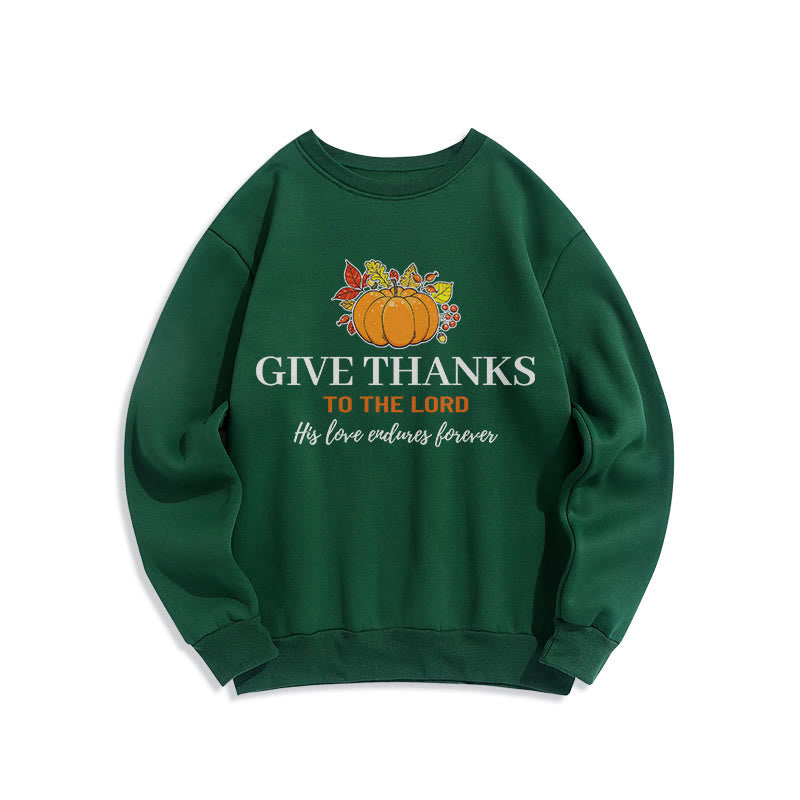 Christianartworkshop Sweat-shirt en polyester doublé polaire style moderne « Citrouille » pour rendre grâce au Seigneur - Vert - 2XL - image 20
