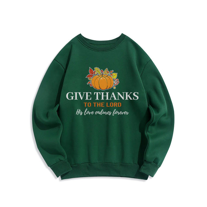 Christianartworkshop Sweat-shirt en polyester doublé polaire style moderne « Citrouille » pour rendre grâce au Seigneur - Vert - 2XL - image 20
