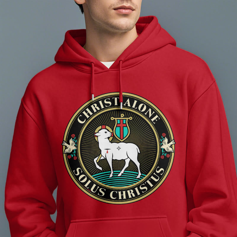 Christianartworkshop Sweat à capuche en polyester doublé polaire style moderne Christ seul Agneau de Dieu - image 38