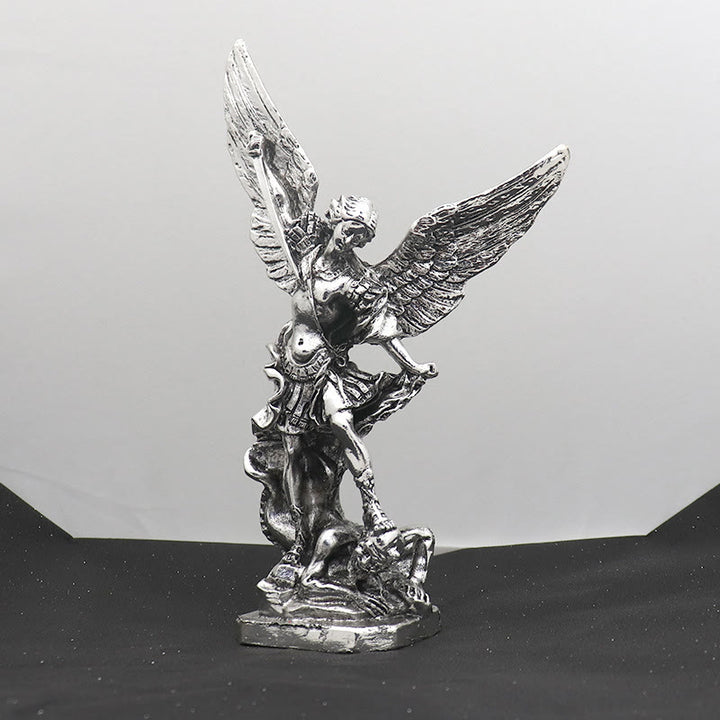 Christianartworkshop Ornement de bureau de style classique représentant Saint Michel Archange terrassant Lucifer - image 4