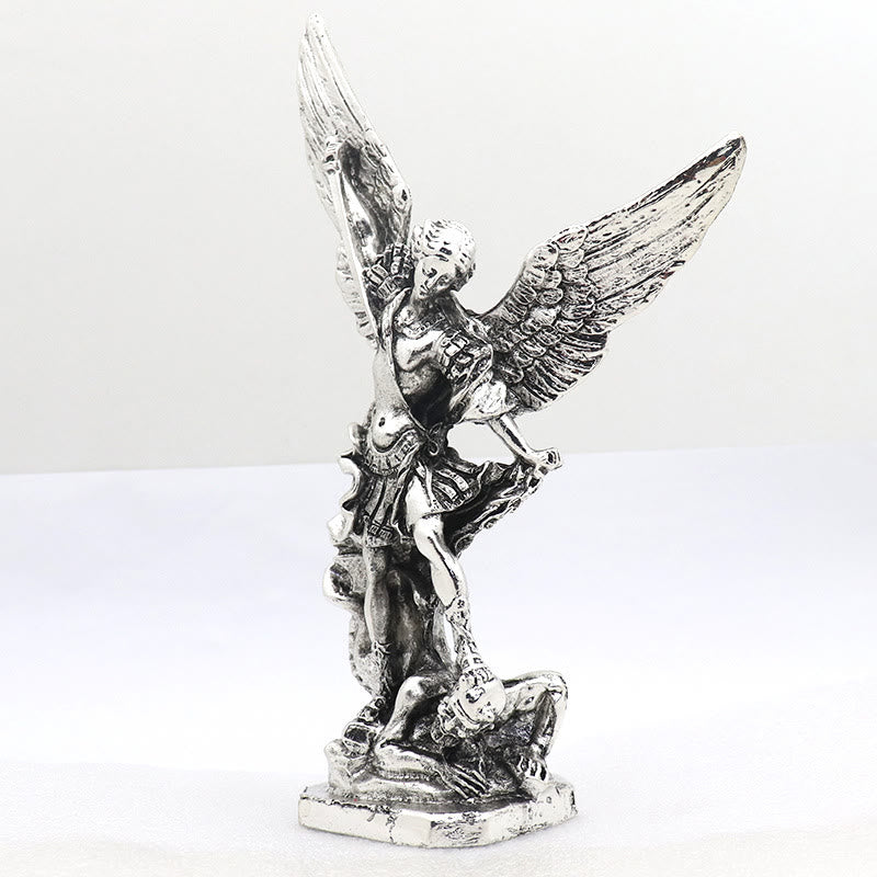 Christianartworkshop Ornement de bureau de style classique représentant Saint Michel Archange terrassant Lucifer - image 5