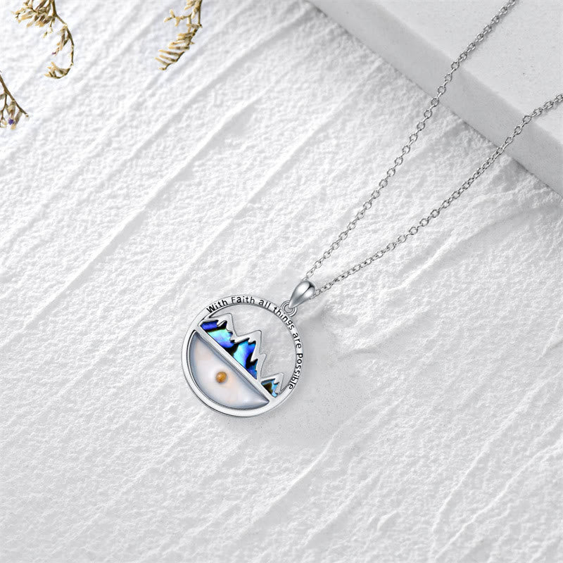 Christianartworkshop Collier pendentif graine de moutarde style classique avec la foi « Tout est possible » - image 1