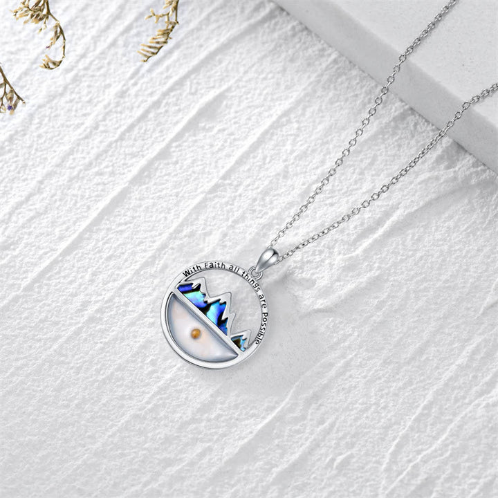 Christianartworkshop Collier pendentif graine de moutarde style classique avec la foi « Tout est possible » - image 1