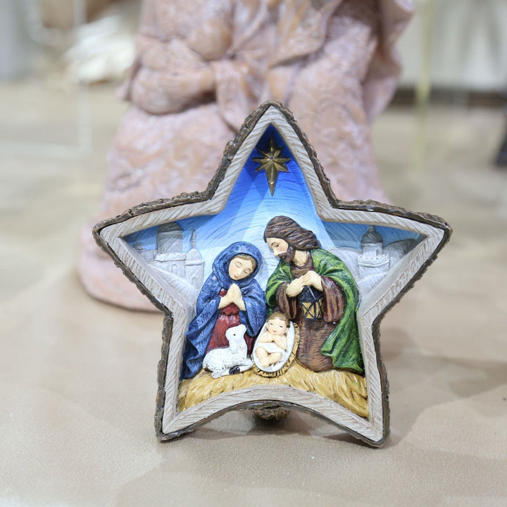 Christianartworkshop Crèche de bureau en forme d'étoile, de style classique - image 1