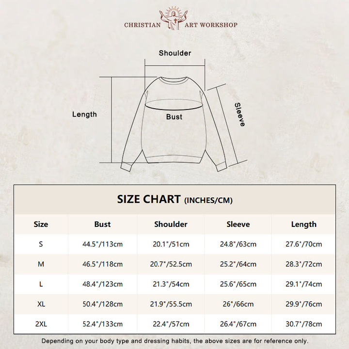 Sweat-shirt en polyester doublé polaire style classique avec auréole de Jésus « Suis-moi » de Christianartworkshop - image 3