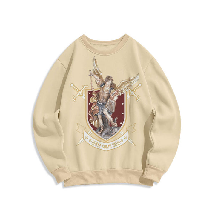 Sweat-shirt en polyester doublé polaire style classique Saint Michel Archange de Christianartworkshop - image 9