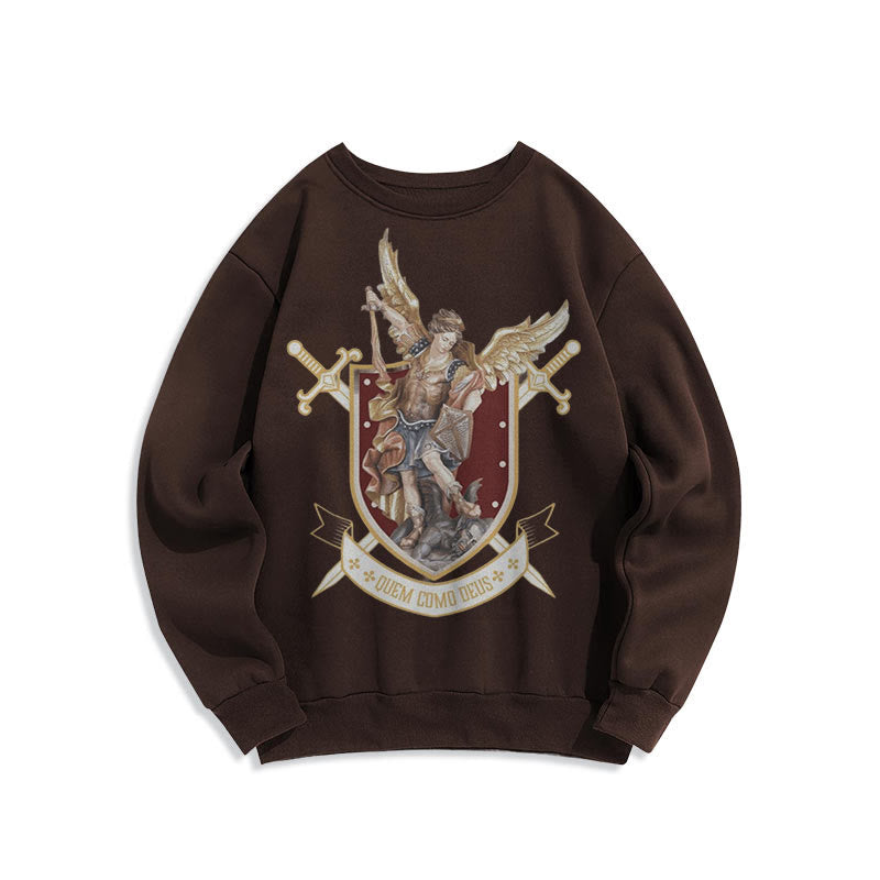 Sweat-shirt en polyester doublé polaire style classique Saint Michel Archange de Christianartworkshop - image 11