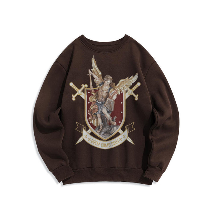 Sweat-shirt en polyester doublé polaire style classique Saint Michel Archange de Christianartworkshop - image 11